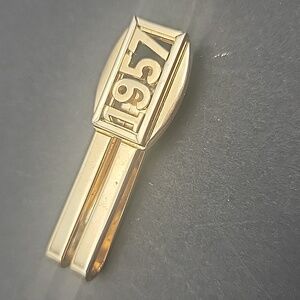 Vintage Men's Swank 1957 Gold tone  Tie Clip